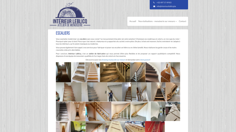 Interieur Leblicq content page example